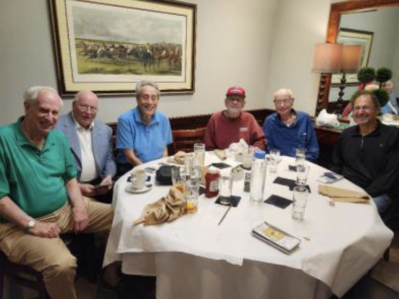 from the lower left, Mike Harringon U of P ’64 Wh Gr 70, Jesse Cantrill WhGr’63, Barry Gordon WhGr’57, Robert Swartz Wh Gr 67, John Majane WhGr’58, , Kersey Dastur WhGr’71